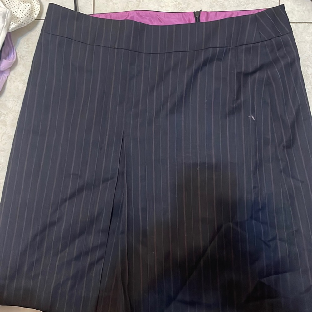 Navy blue banana republic skirt